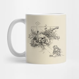 Visiting the Crab Doctor: A Delightful Frog Mom and Baby Journey in Cozy Cottagecore Mug